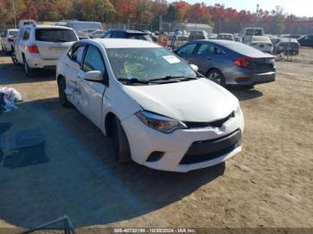  Salvage Toyota Corolla