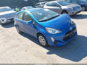  Salvage Toyota Prius c