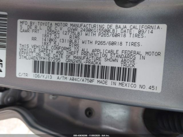 Toyota Tacoma Base V6 Image 11