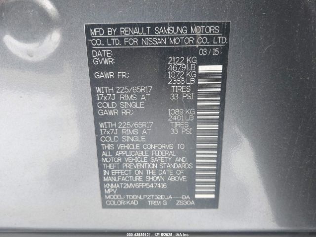 Nissan Rogue S Image 10