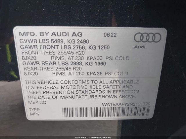 Audi Q5 Premium Plus 45 Tfsi S Line Quattro S Tronic Image 3