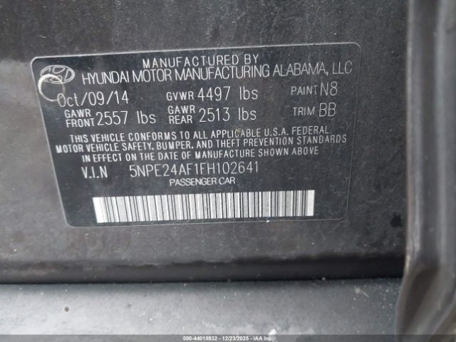 Hyundai SONATA Se Image 2