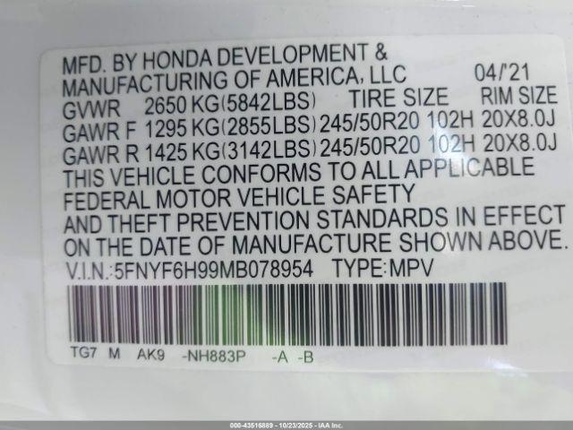 Honda Pilot Awd Touring 8 Passenger Image 7