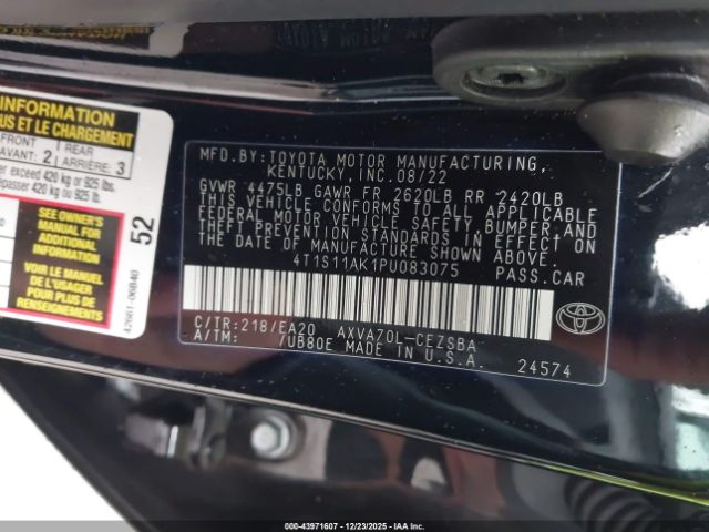 Toyota Camry Se Image 17