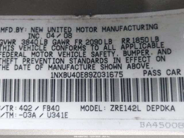 Toyota Corolla Le Image 14