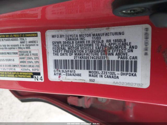 Toyota Matrix Standard Image 7