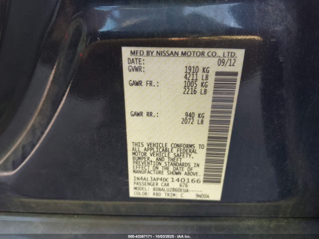 Nissan Altima 2.5 Sv Image 8