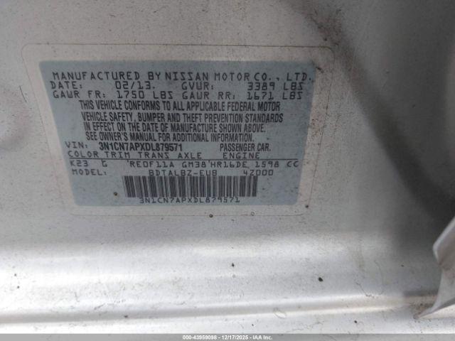 Nissan Versa 1.6 Sv Image 10