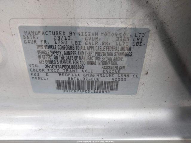 Nissan Versa 1.6 Sv Image 11