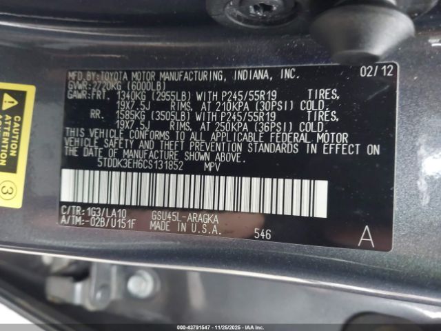 Toyota Highlander Limited V6 Image 13